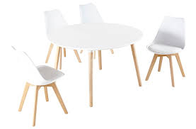Muebles, decoración y artesanías mexicanas. Mesa Comedor Nordica Redonda Ext 100cm
