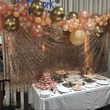 Rose Gold Balloon Garland Diy Kit Rose Gold New Chrome Gold Peach Rose Gold Bridal Shower Rose Gold Wedding Baby Shower Rose Gold Decor In 2020 Balloon Garland Diy Rose Gold Balloons 21st Birthday