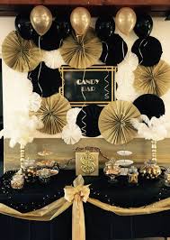 Black And Gold Party Decorations Diy 21 New Ideas Birthday Party Diy Ideas Alice In Wonderland Gatsby Party Decorations Gatsby Themed Party 50th Birthday Party