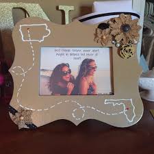 It's like you're always stuck in second gear. Diy Best Friends Long Distance Picture Frame Graduation Gifts For Friends Picture Frame Crafts Presents For Friends