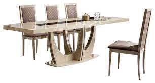 Brashears furniture has a store location in berryville, ar. Elite Modern 7 Piece Dining Room Set In Ivory Transitional Dining Sets By Bedtimenyc Houzz