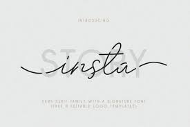 Just looking to see if anyone knows what the font is that instagram stories is using for their modern typeface? Insta Story Font Duo With Free 8 Editable Logo Templates 208934 Regular Font Bundles