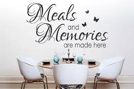 Orange Reel Wall Stickers Meals And Memories Beautiful Dining Rooms Dining Room Quotes Dining Room Decor