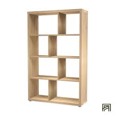 Etagere 8 Cases Effet Chene L95 8cm Brik Rangement A Composer Meuble Rangement Meuble De Separation Etagere