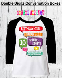 Party Cute Birthday Outfits For 10 Year Olds Double Digits Tenth Birthday Girls Birthday Birthday Etsy Birthday Girl Shirt Girls Birthday Party Themes Girl Birthday