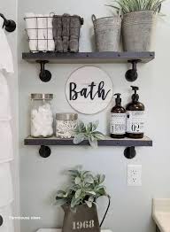 Farmhouse Decor On A Budget In 2020 Small Bathroom Decor Bathroom Design Small Bathroom Decor
