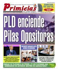 Portada Periódico Primicias, Lunes 19 de Octubre, 2020 - Dominicana.do