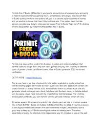 Our vbucks generator 2020 it helps to get any desired weapon and skins for free. Free V Bucks Generator No Human Verification Fortnite Vbucks Generator Ps4 Pages 1 10 Flip Pdf Download Fliphtml5