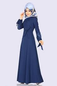 Modaselvim Elbise Bolero Gorunumlu Elbise 2141ms212 Indigo Fashion Dresses Hijab Fashion