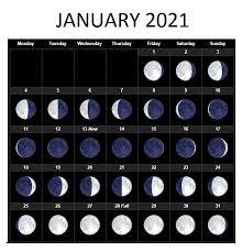 Lunar calendar 2021 with the main yearly moon phases. Free January Moon Calendar 2021 Phases Templates