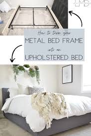 I used 8/4 poplar to make the headboard and footboard frame. How To Turn A Metal Bed Frame Into An Upholstered Bed Cheap Bed Frame Bed Makeover Diy Bed Frame