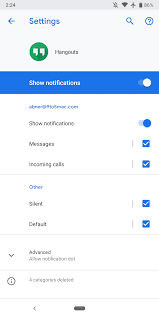 Every apk file is manually reviewed by the androidpolice team before being posted to the site. Hangouts 29 Supports Notification Channels Adds Google Fi Removes Avatar Options Apk Insight 9to5google