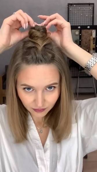 Half Up Hairstyle For Thin Hair