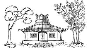 Sehingga gambar rumah, pohon perahun dan lainnya tetap nampak jelas. 15 Sketsa Gambar Rumah Adat Yang Mudah Terbaru Lingkar Png