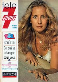 Honor among thieves (adieu llama; Brigitte Fossey Tele 7 Jours Magazine 09 August 1975 Cover Photo France