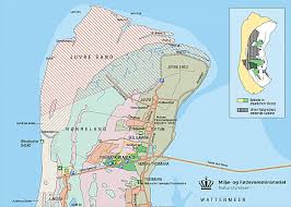 B214 25,00 € * sofort versandfertig! Karte Fur Romo Danemark Landkarte Bunker Wandern