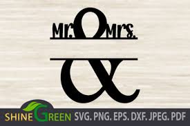 Download Wedding Monogram Svg Frame Mr Mrs Graphic By Shinegreenart Creative Fabrica PSD Mockup Templates