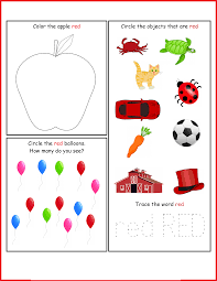 Toddler Activity Worksheets Free 2019 Learning Red Color Educative Printable Toddler Activities Preschool Colors Preschool Activities