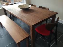 Designing your dining room bench. Solid American Black Walnut Dining Table And 2 Benches The Thixendale
