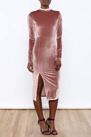 Re Named Blush Velvet Dress Velvet Dress Velvet Midi Dress Dresses
