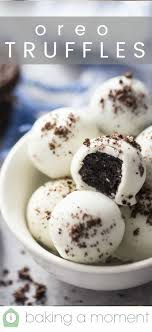 Oreo Balls Easy 3 Ingredient Candy Recipe Baking A Moment