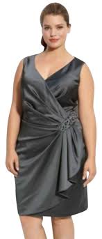Eliza J Gray Steel Beaded Plus Short Cocktail Dress Size 14 L 74 Off Retail