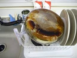 How to clean burnt grease from bottom of frying pans with baking soda one of the easiest ways to remove grease from the bottom of pretty much any frying pan is through using baking soda, hydrogen peroxide, and dawn. How Can Brown Stains Be Removed From Pots And Pans Seasoned Advice