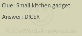 Since you are already here then most probably you are looking for the kitchen gadget solutions. Small Kitchen Gadget 7 Little Words Bonus 7littlewordsanswers Com