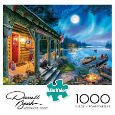 Buffalo games jigsaw puzzles review. Buffalo Games Darrell Bush Moonlight Lodge 1000 Piece Jigsaw Puzzle Walmart Canada