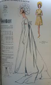 Size 12 which will fit a 34 bust, a. Wedding Gown Pattern From A 1968 Vogue Patterns Catalog Voguepatterns Vintagesew Vintage Wedding Dress Pattern Vintage Dress Patterns Wedding Dress Patterns