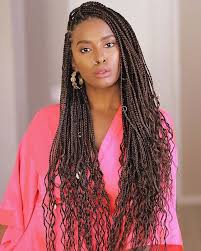 45 Trendy Goddess Box Braids Hairstyles Page 2 Of 4 Stayglam Braids With Curls Box Braids Hairstyles Braided Hairstyles
