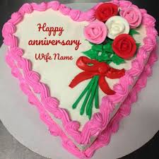 Birthday Cake And Flowers Images Download Want To Wish To Write Name On Happymarriageanniversarycake And Flowers Cake To Your Life Par In 2020 Happy Anniversary Cakes Valentine Heart Cake Valentines Day Cakes
