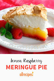 Raspberry Lemon Meringue Pie Recipe Meringue Pie Recipes Lemon Dessert Recipes Lemon Raspberry