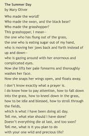 The Summer Day By Mary Oliver Mary Oliver Poems Mary Oliver Words