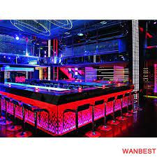 More images for luxury nightclub design » Luxury Custom Solid Surface Marble Top Rectangle Illuminated Led Carved Nightclub Restaurant Pub Wine Bar Drinking Counter With High Stools Design From China Stonecontact Com