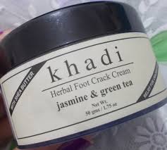 After a month of use i am reviewing it. Khadi Jasmine Green Tea Foot Crack Cream