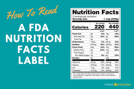 how to read a fda nutrition facts label