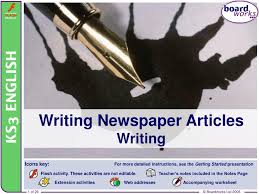 Ppt Writing Newspaper Articles Writing Powerpoint Presentation Free Download Id 1040125
