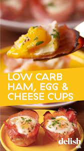 Ham Cheese Egg Cups Low Carb Recipes Keto Recipes Keto Recipes Dinner