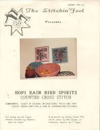 Hopi Rain Bird Spirits Counted Cross Stitch Pattern Model