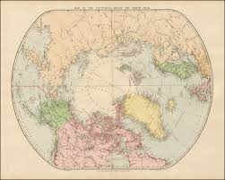 Welcome to the north pole google satellite map! Map Of The Countries Round The North Pole Barry Lawrence Ruderman Antique Maps Inc