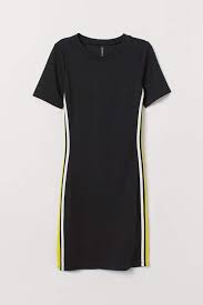 Black And Yellow Jersey Dress Pin On H M Dresses