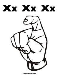 Printable Asl Letters From Twistynoodle Com Coloring Pages Sign Language Letters Learn Sign Language