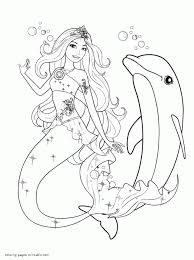 Maybe you would like to learn more about one of these? Mermaid With Dolphin Coloring Pages Coloring Home
