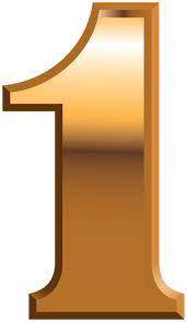 One Gold Number Png Clipart Clip Art Gold Number Free Clip Art