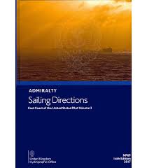 Admiralty Sailing Directions Np69 East Coast Of The United States Pilot Vol 2 14th Edition 2017