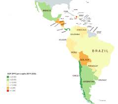 As mentioned before, the nine subcategories also have certain attributes and thus, taking into account the above, the top 5 countries in latin america are Latin American Countries By Projected Gdp Ppp Per Capita By The End Of 2019 Mapporn