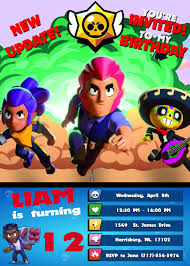 Additional voices for multiple languages would blow up file size significantly. Editable Brawl Stars Birthday Invitation Template Feestdagen En Evenementen Feestdagen Evenement