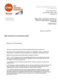 ] je travaille de nuit à mi temps nuit de 9h. Courriers E Valls Loi Travail Travail De Nuit Dans Le Transport Routier Cfdt Transports Et Environnement