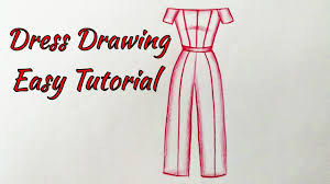 Wedding dresses to draw easy dacc. How To Draw A Beautiful Girl Dress Drawing Design Easy Fashion Illustration Dresses Drawing Tutorial Youtube